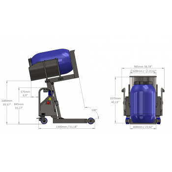 VARİL DEVİRME VE BOŞALTMA ASANSÖRÜ